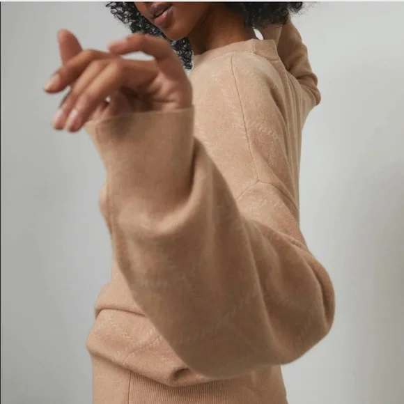 Lunya Cozy Cotton Silk Pullover in Tranquil Tan Medium Large $218 - Picture 3 of 6